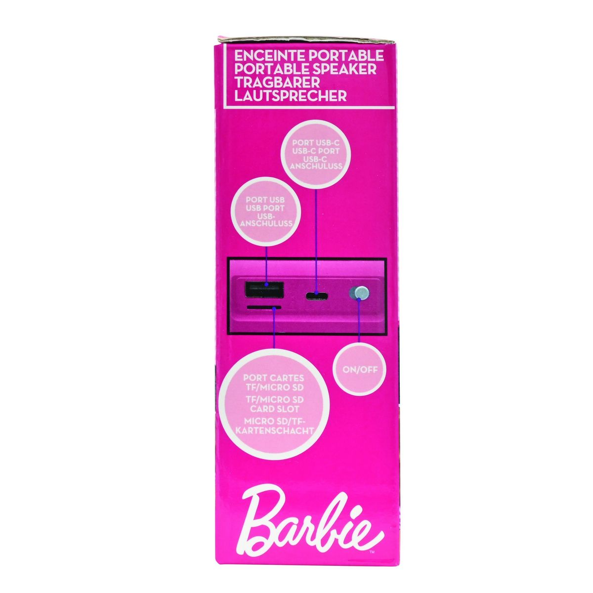 Lexibook Enceinte Bluetooth portable Barbie