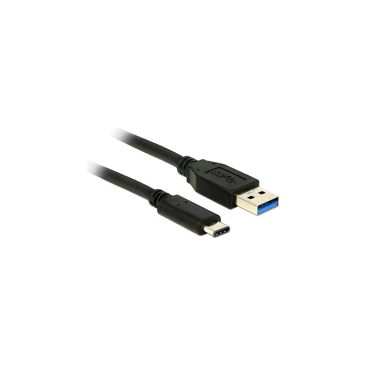 DeLock Câble USB DeLOCK 0,5 m USB 3.2 Gen 2 Type A vers Type C