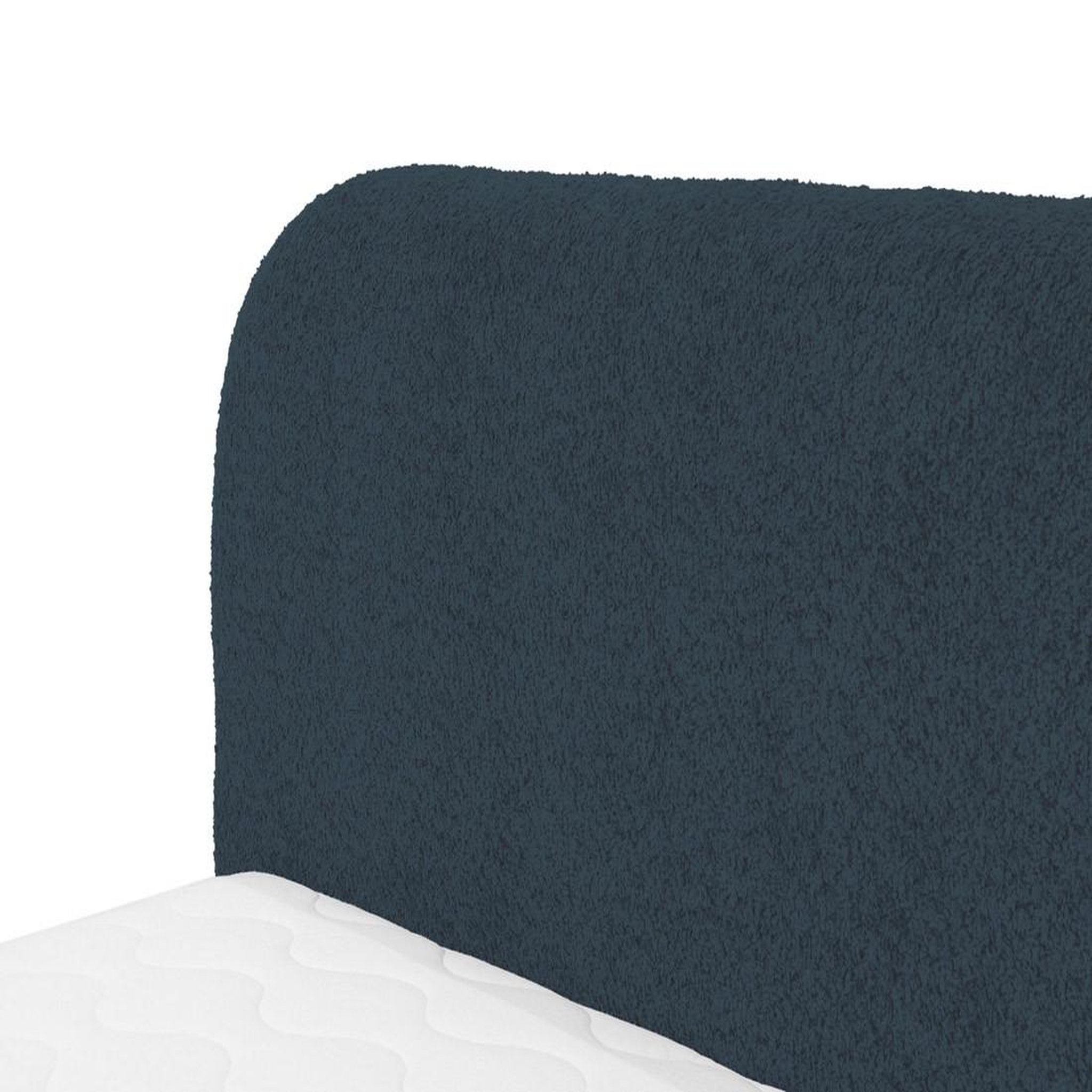 Voir la diapositive 3 : BEST MOBILIER Orane - lit coffre - 160x200 cm - en tissu bouclette
