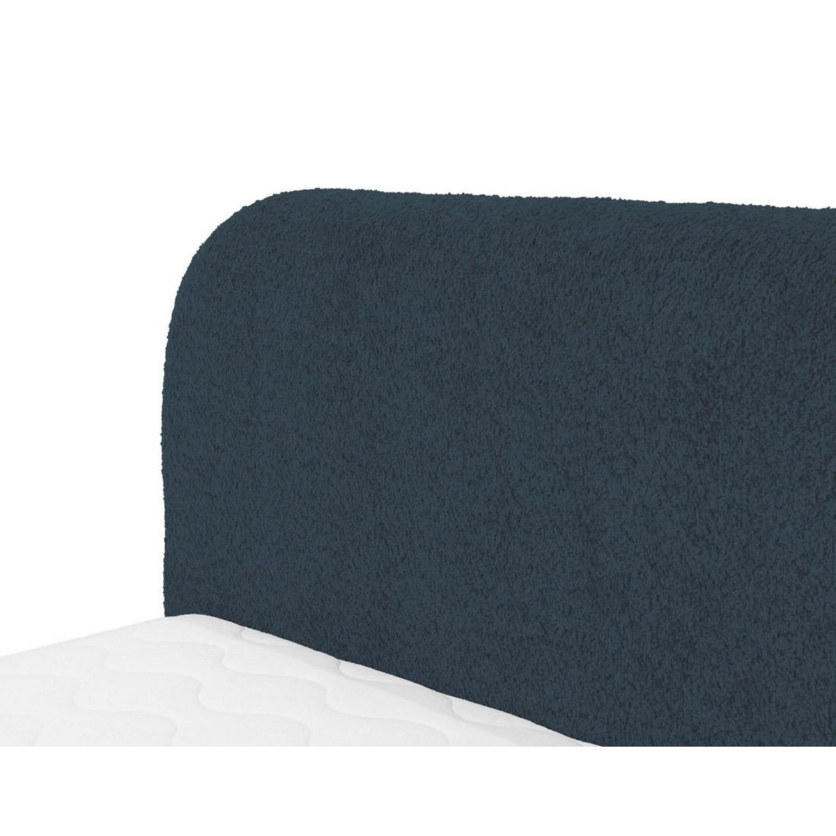 BEST MOBILIER Orane - lit coffre - 160x200 cm - en tissu bouclette