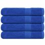 Voir la diapositive 1 : VIDAXL Serviettes de sauna 4 pcs bleu 80x200 cm 360 g m² 100% coton
