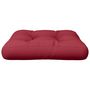 Voir la diapositive 4 : VIDAXL Coussin de palette rouge bordeaux tissu
