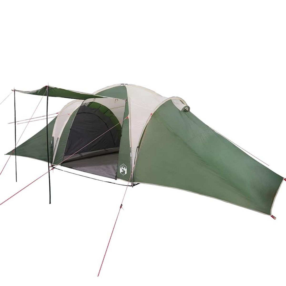 VIDAXL Tente familiale a dome 6 personnes vert impermeable