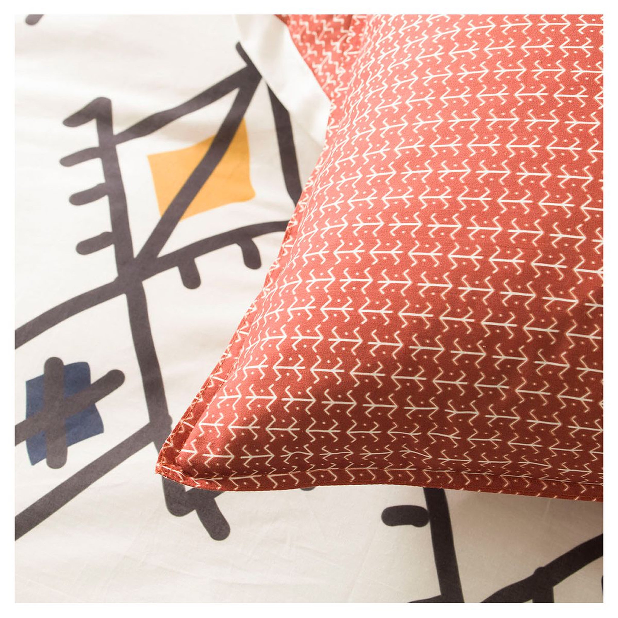 Voir la diapositive 2 : TODAY Parure housse de couette en coton 57 fils HUGO