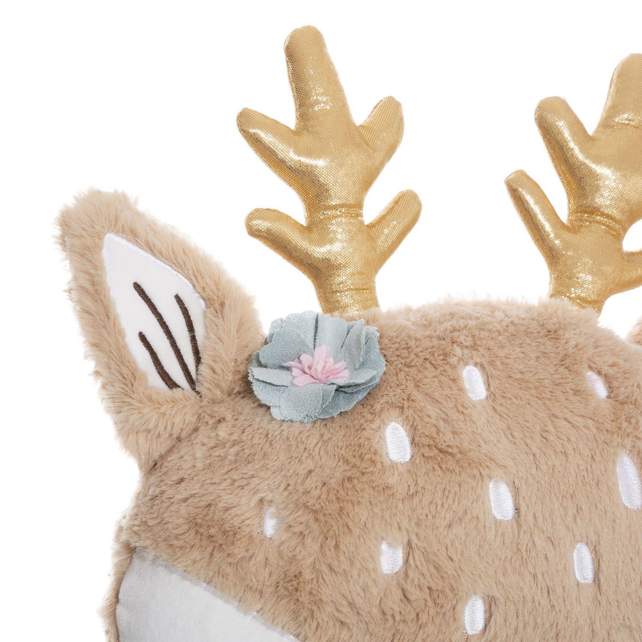 Voir la diapositive 2 : Atmosphera Kids Coussin tête de biche pour enfant - marron