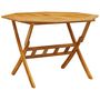 Voir la diapositive 2 : VIDAXL Table pliable de jardin Ø110x75 cm bois d'acacia solide