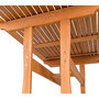 Voir la diapositive 4 : Habitat et Jardin Table et chaises de jardin en bois exotique  Hongkong  - Table fixe + 8 chaises pliantes