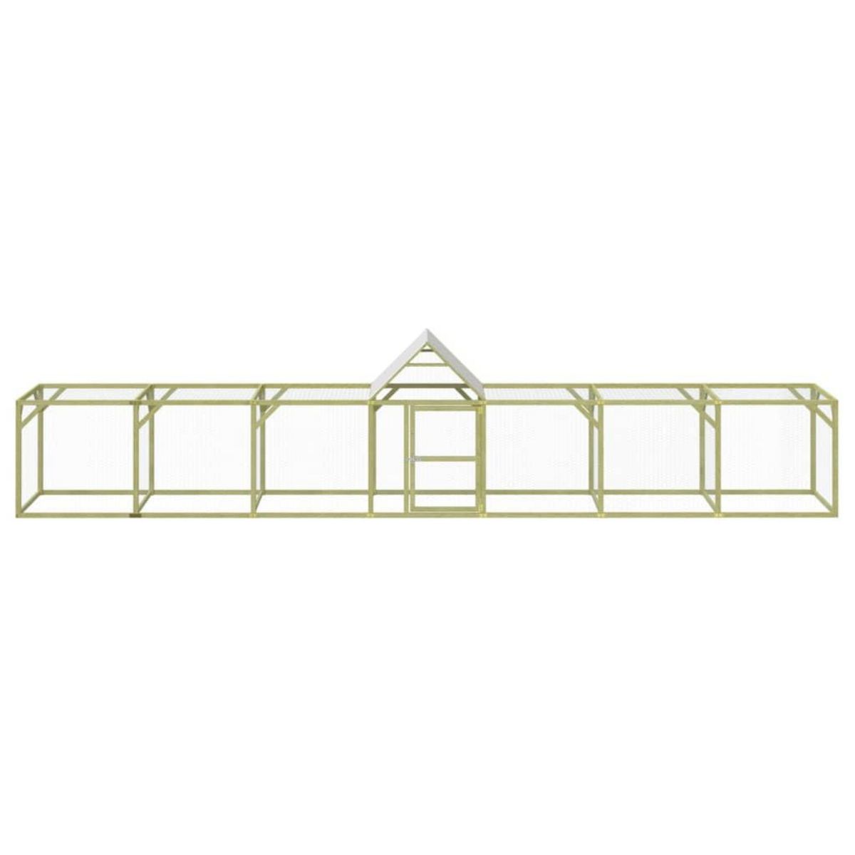 VIDAXL Poulailler 700x100x150 cm Bois de pin massif impregne