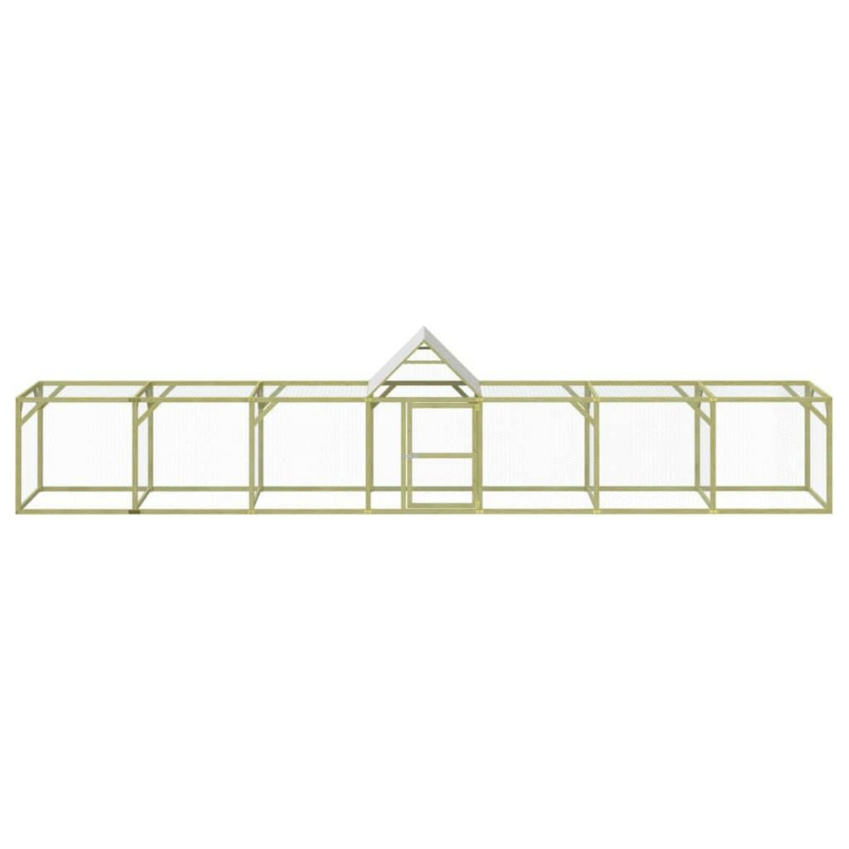 VIDAXL Poulailler 700x100x150 cm Bois de pin massif impregne