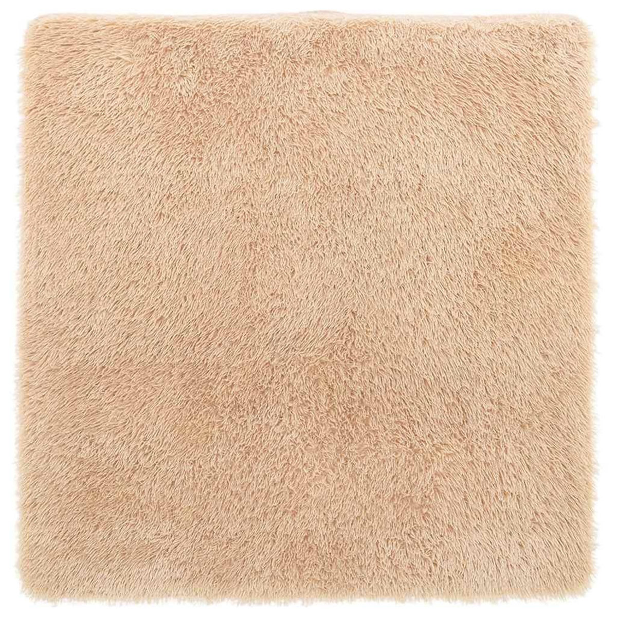 VIDAXL Tapis shaggy a poils longs NAVARRA beige 160x160 cm polyester