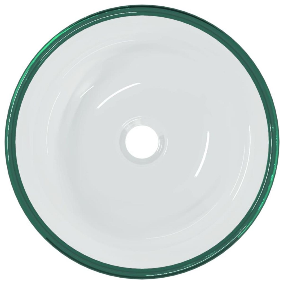 VIDAXL Lavabo Verre trempe 35x12 cm Transparent