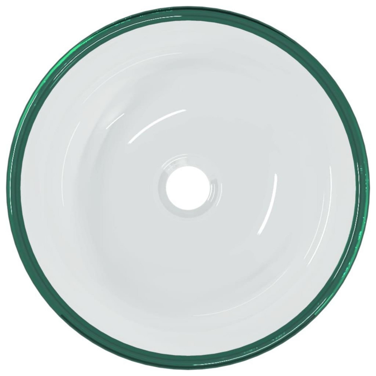 VIDAXL Lavabo Verre trempe 35x12 cm Transparent