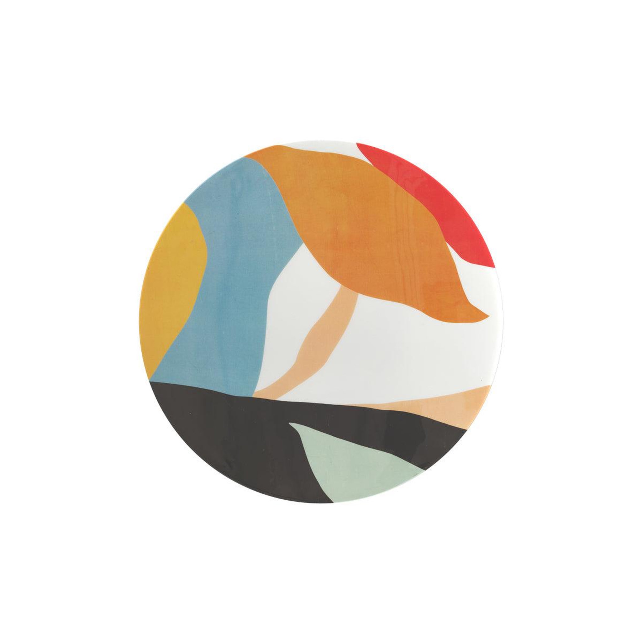 Voir la diapositive 6 : MAISON PAVANE Table d'appoint ronde en métal noir et multicolore d40,5 cm-cheyenne