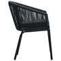 Voir la diapositive 4 : VIDAXL Chaises de jardin lot de 2 Noir Rotin PE