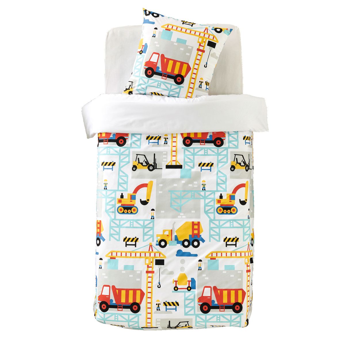 COTE DECO Parure housse de couette fantaisie en microfibre 