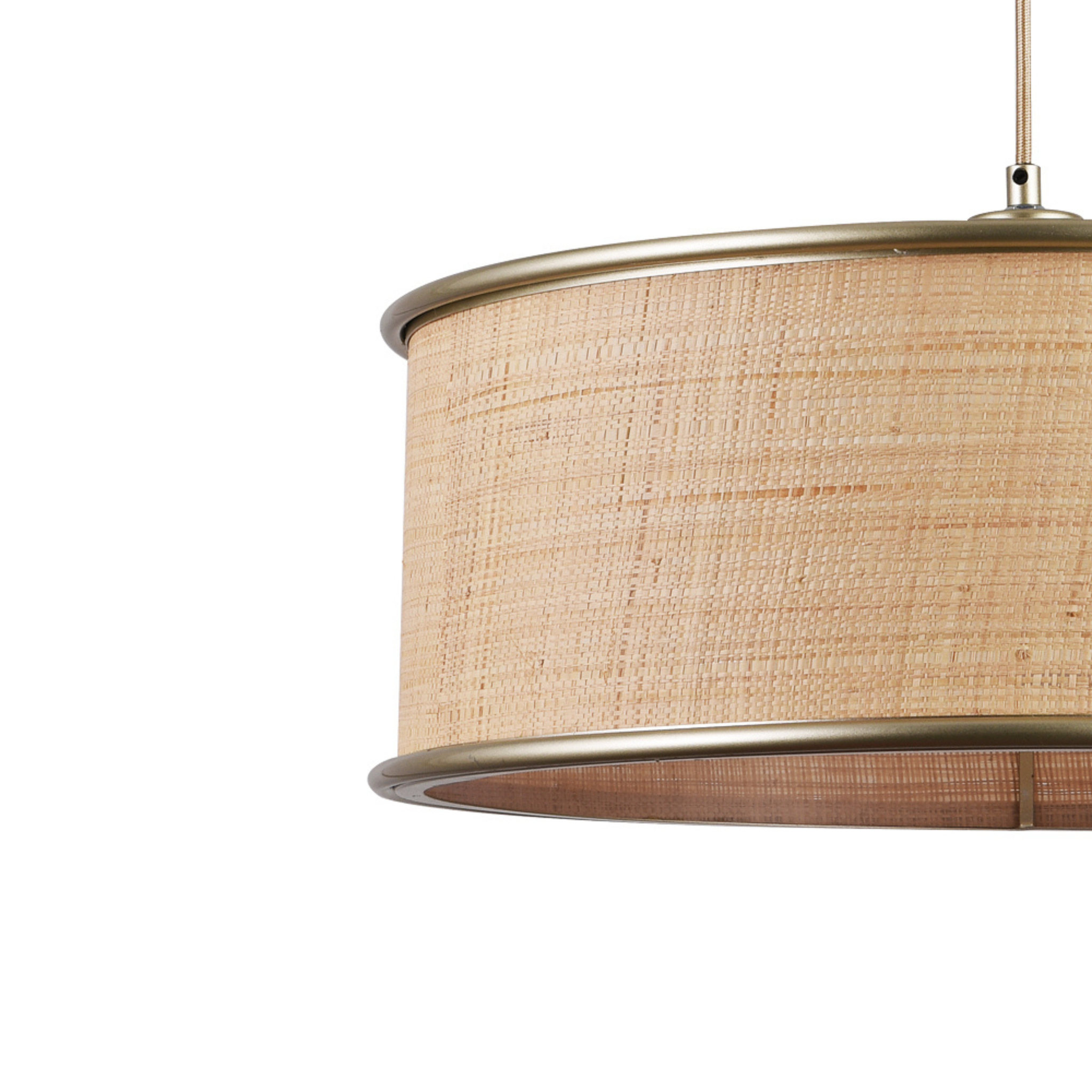 Voir la diapositive 3 : MAISON PAVANE Suspension en fibre naturelle D47 cm-Bob