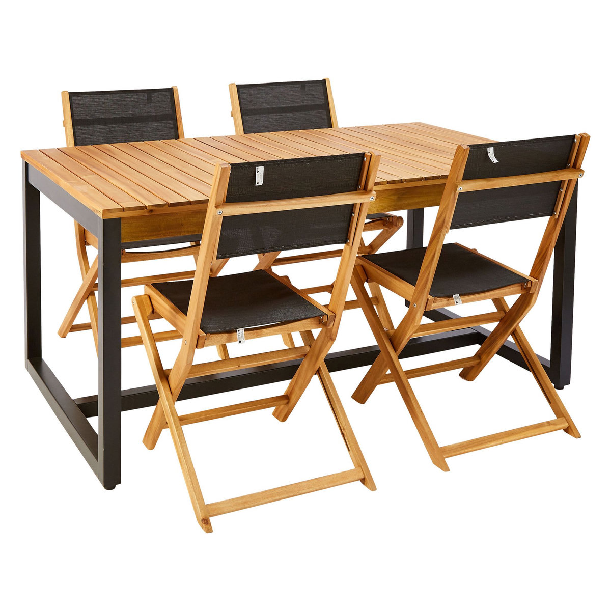 GARDENSTAR Salon de jardin 4 personnes SAHARA