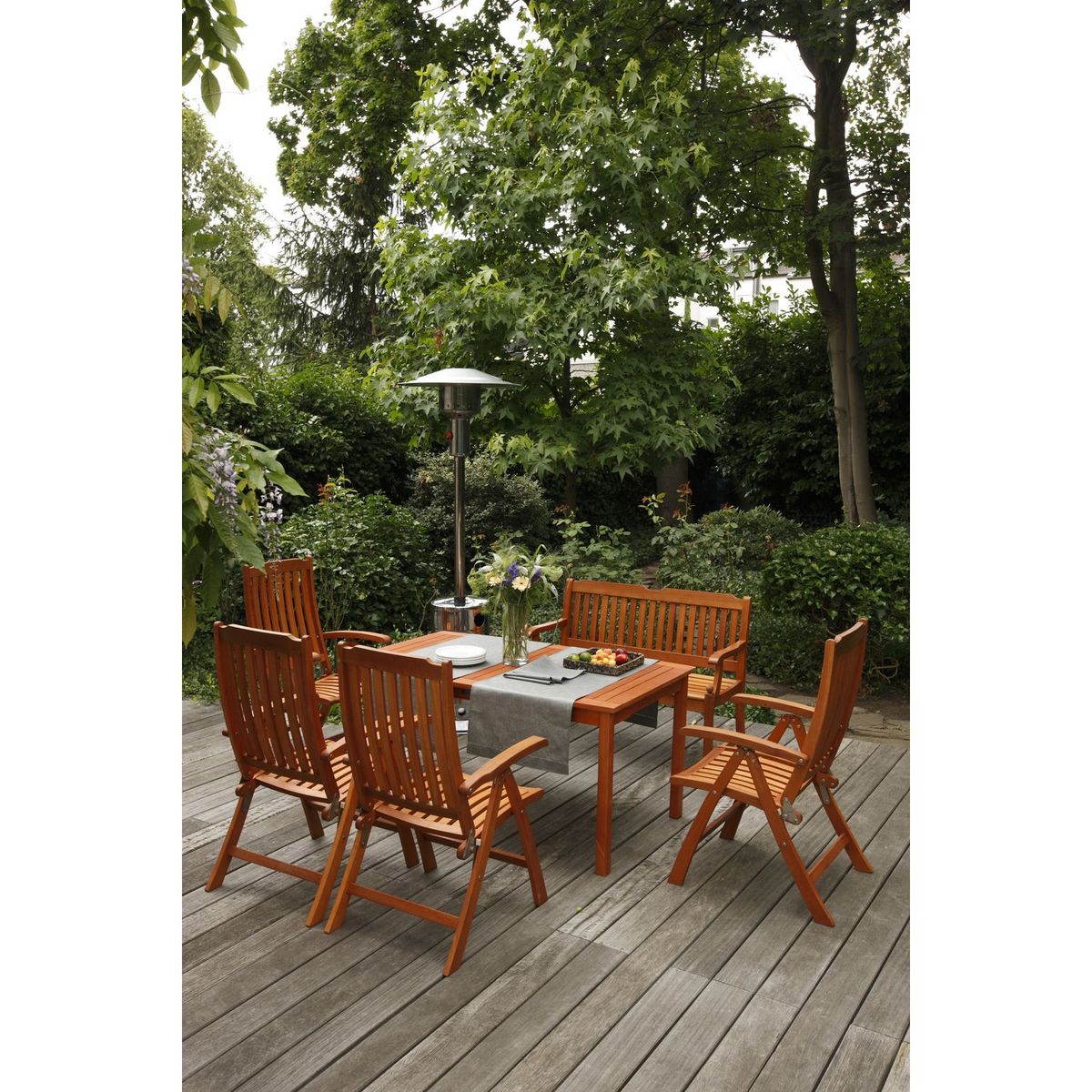 LANDMANN Parasol chauffant au gaz