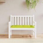 VIDAXL Coussin de banc de jardin vert brillant 110x50x7cm tissu oxford