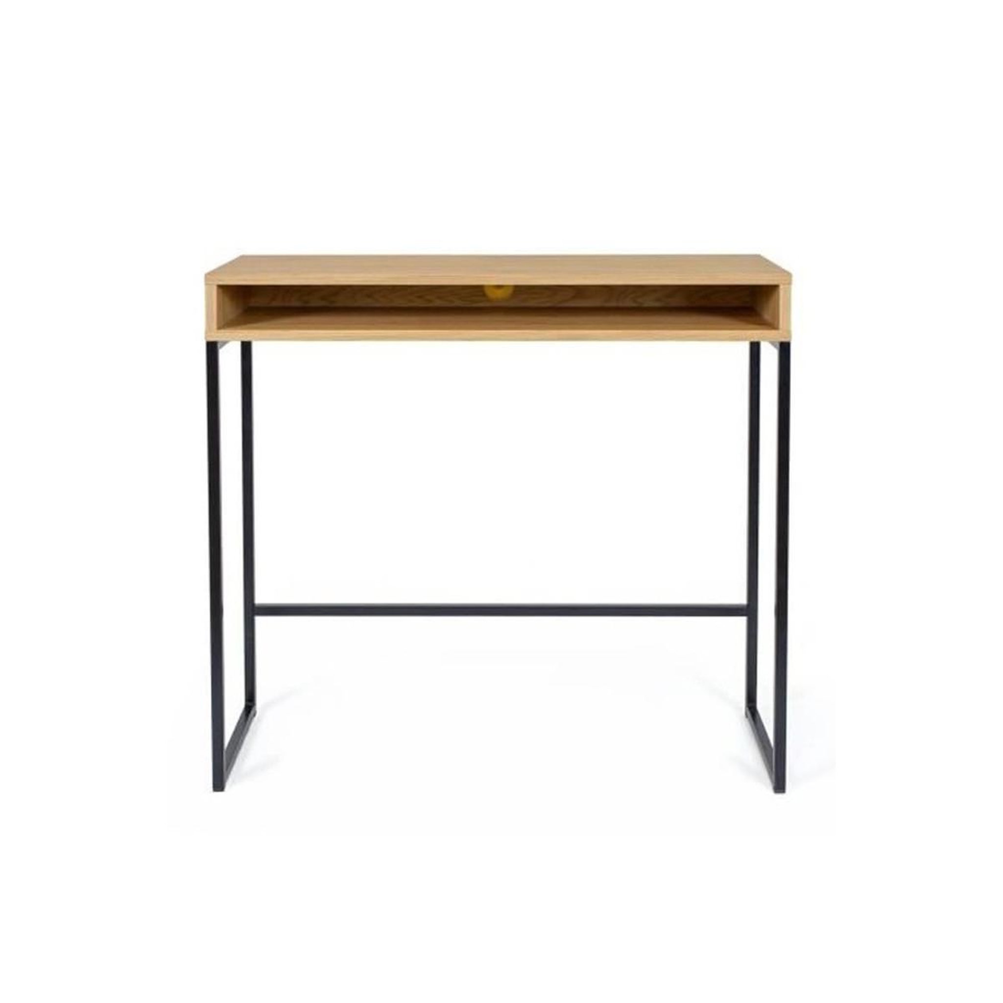 Paris Prix Bureau design  frame  100cm chêne & noir