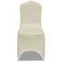 Voir la diapositive 2 : VIDAXL 50 housses de chaise extensibles creme