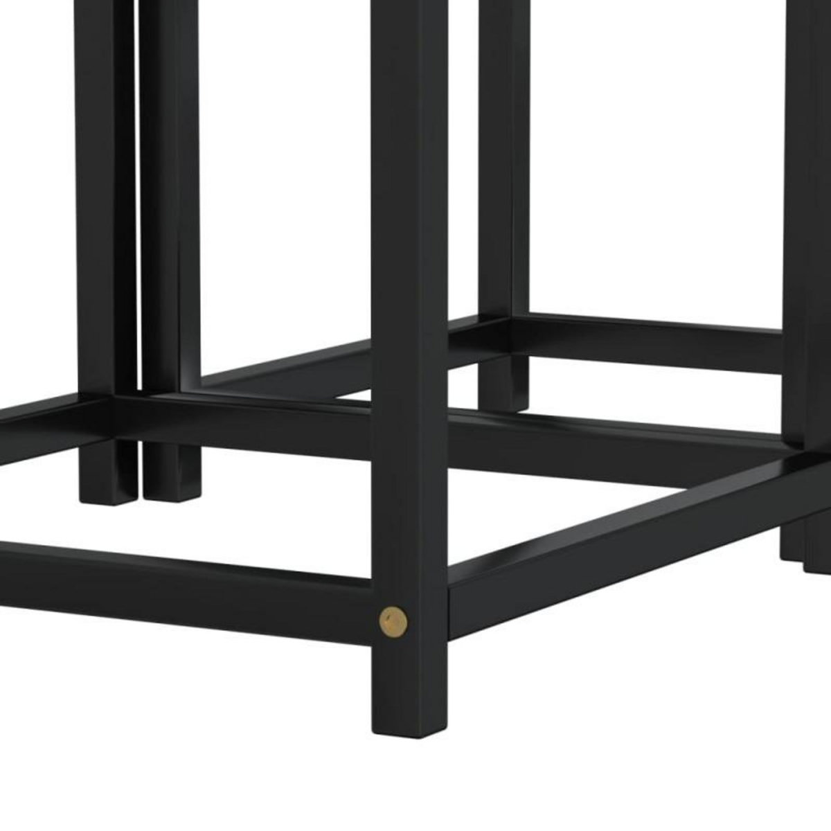 VIDAXL Tables à thé 2 pcs MDF Noir