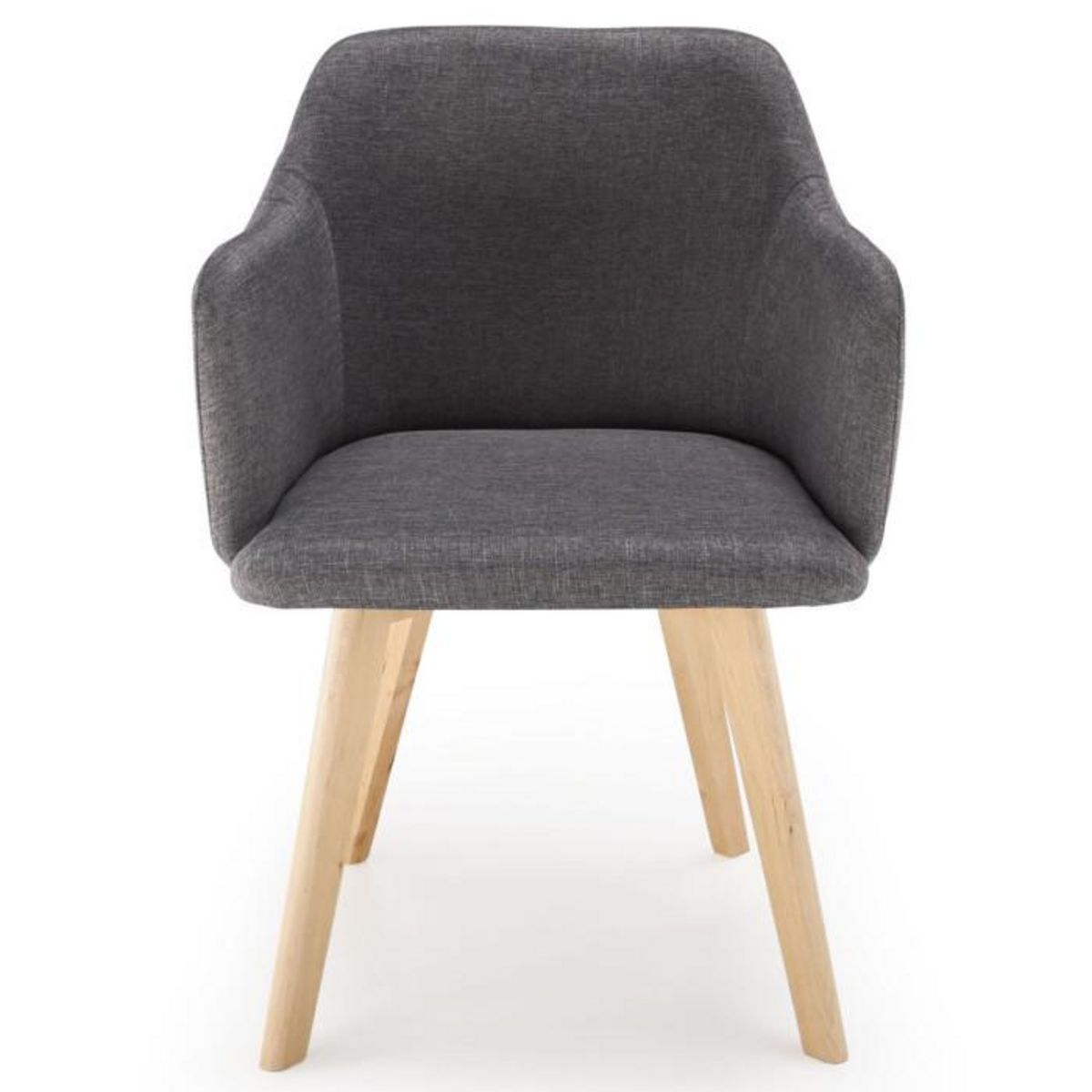 Paris Prix Chaise Scandinave en Tissu  Sweet Color  76cm Gris Foncé