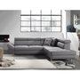 Voir la diapositive 1 : BEST MOBILIER Linea - canapé d'angle droit convertible - 5 places - avec têtières