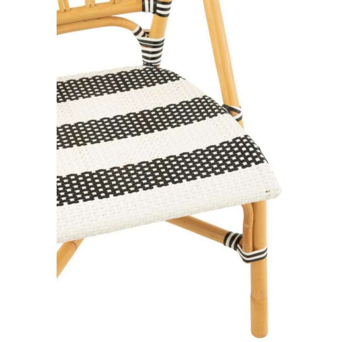 Paris Prix Chaise en Rotin  Danial  85cm Noir