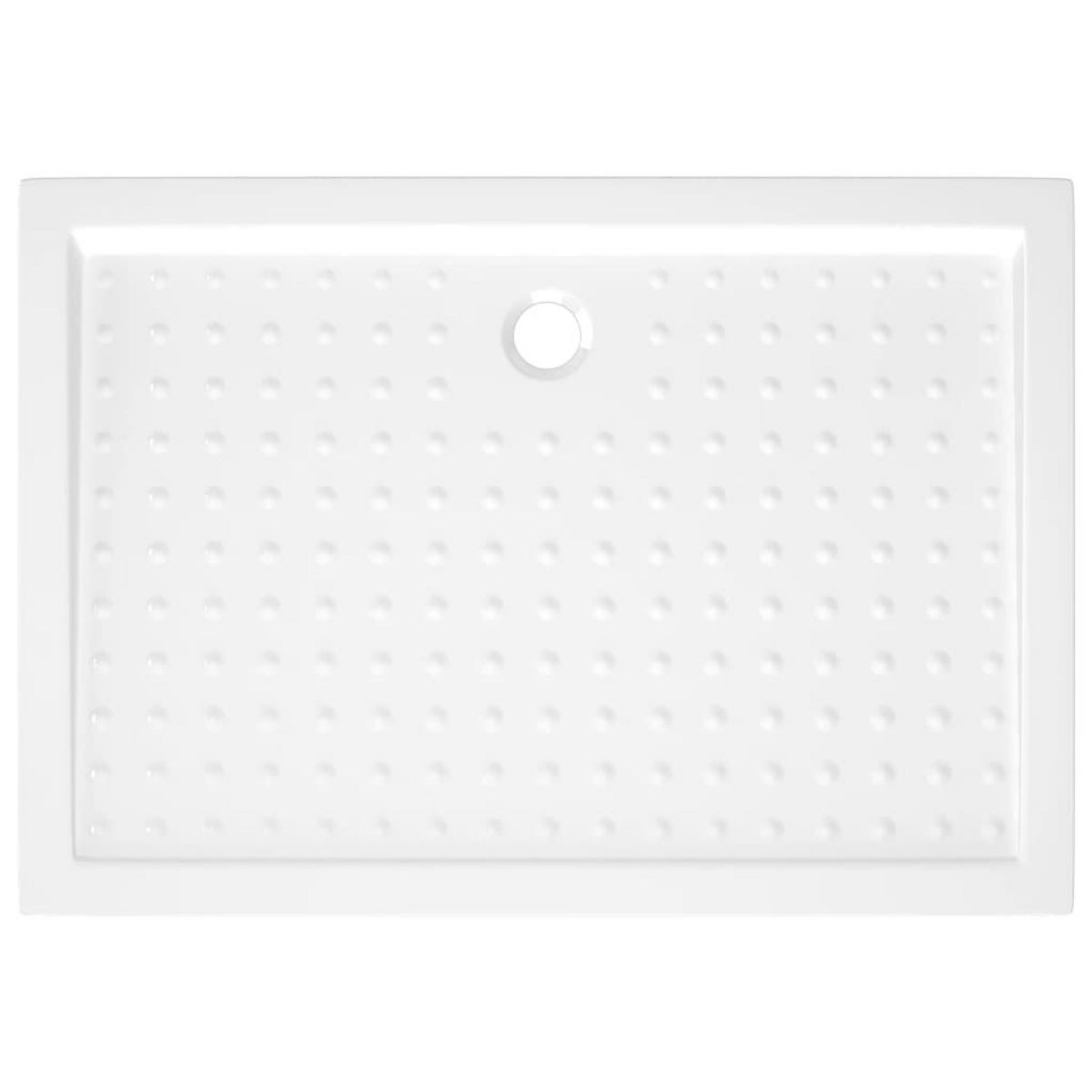 VIDAXL Receveur de douche avec picots Blanc 70x100x4 cm ABS