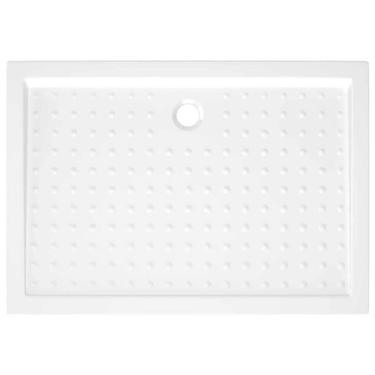 VIDAXL Receveur de douche avec picots Blanc 70x100x4 cm ABS