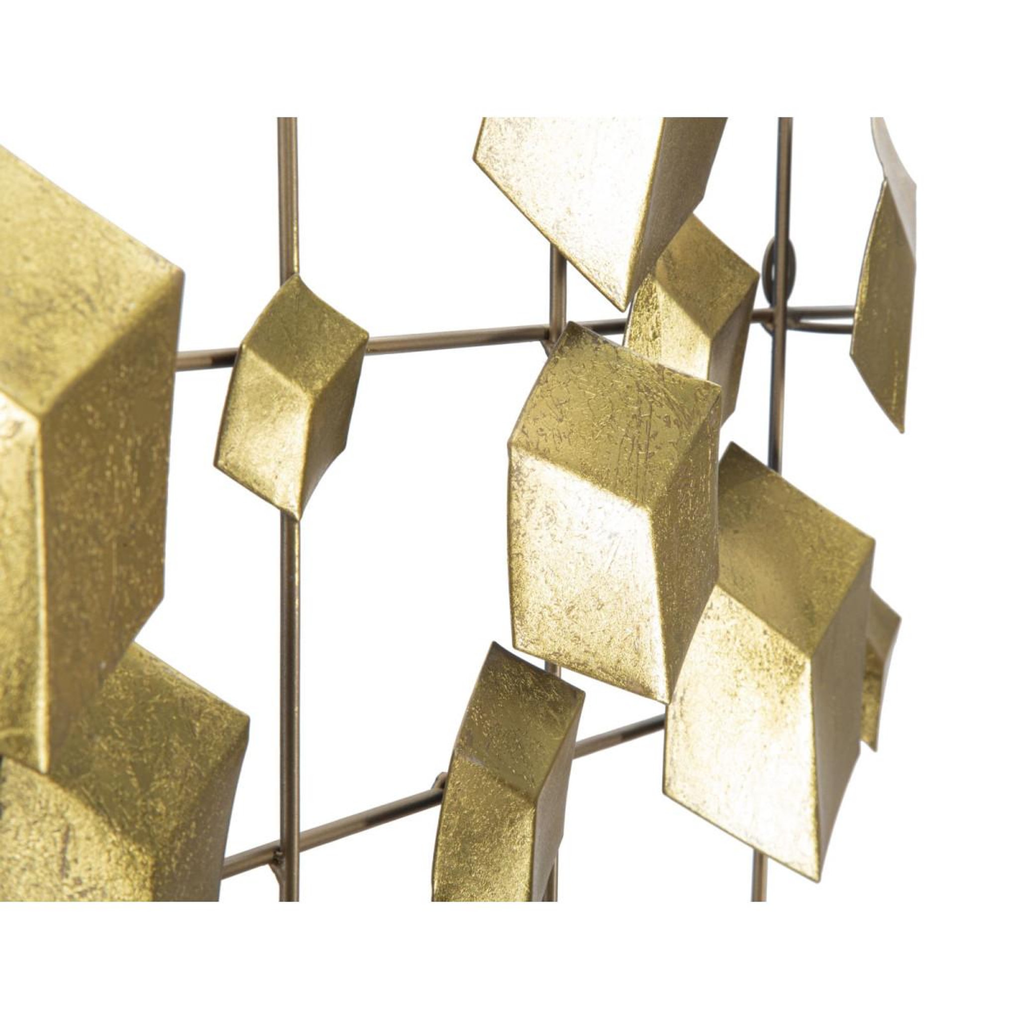 Voir la diapositive 3 : Paris Prix Décoration murale en métal  abstract  90cm or
