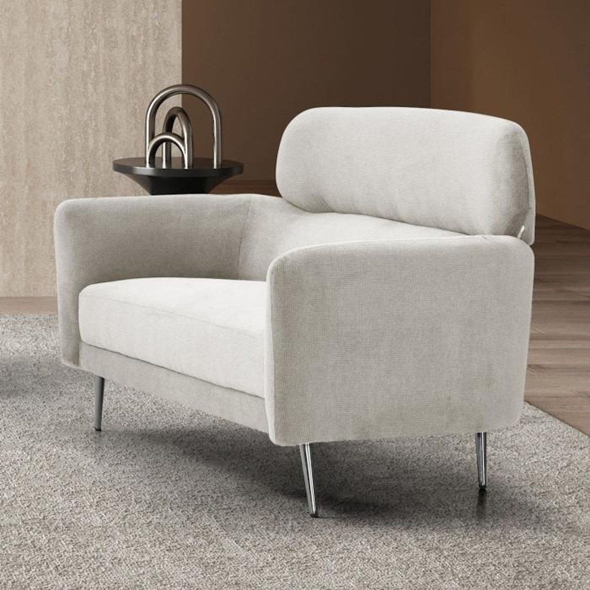 Paris Prix Canapé 2 Places en Tissu  Harison  142cm Beige