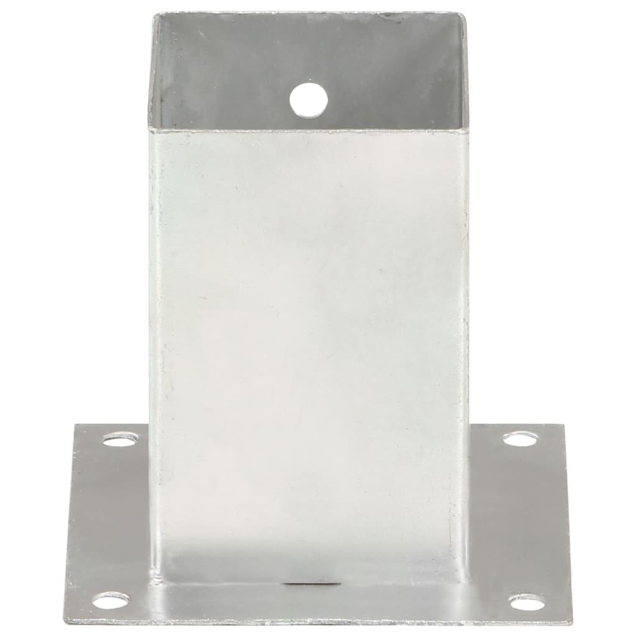 Voir la diapositive 4 : VIDAXL Ancres de poteau 4 pcs Metal galvanise 91 mm