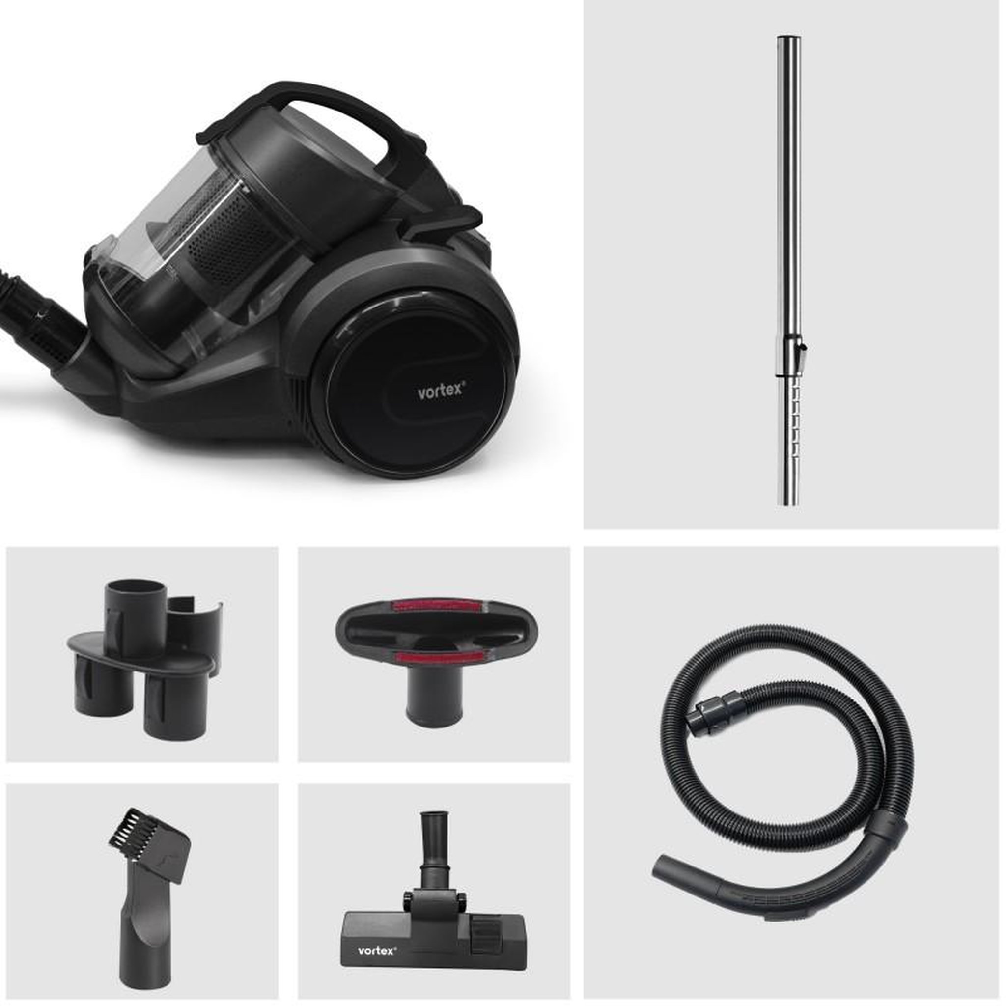 Voir la diapositive 4 : VORTEX Vortex - ziii - noir - aspirateur sans sac 3l - 700w - technologie cyclonique
