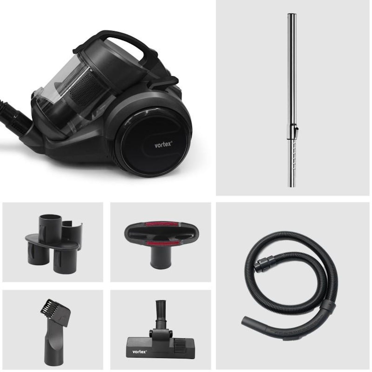 VORTEX Vortex - Ziii - Noir - Aspirateur Sans Sac 3l - 700w - Technologie Cyclonique