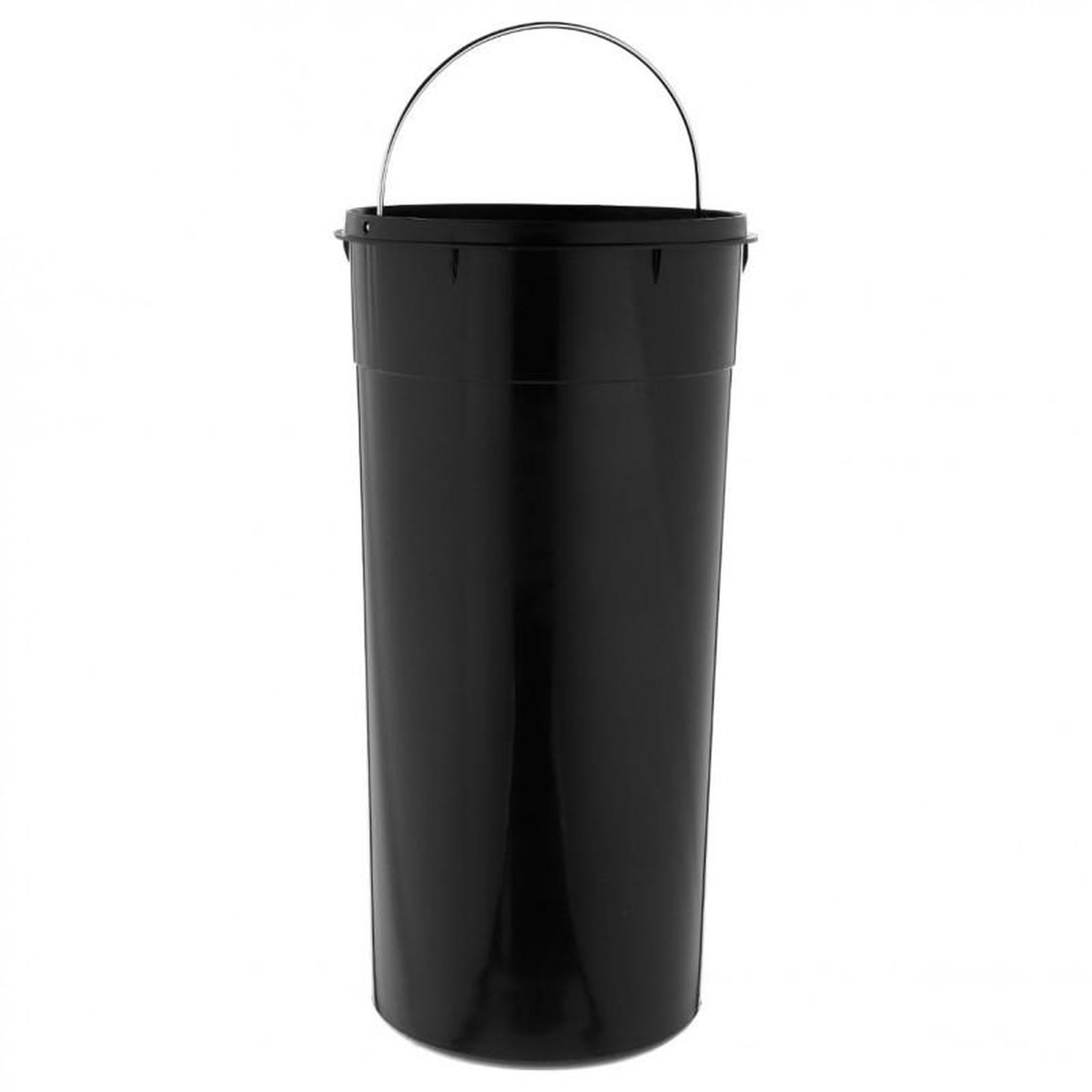 Voir la diapositive 5 : FIVE Poubelle Ronde  Inox Brossé  30L Argent