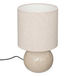 ATMOSPHERA Lampe à Poser Boule  Gaia  28cm Lin