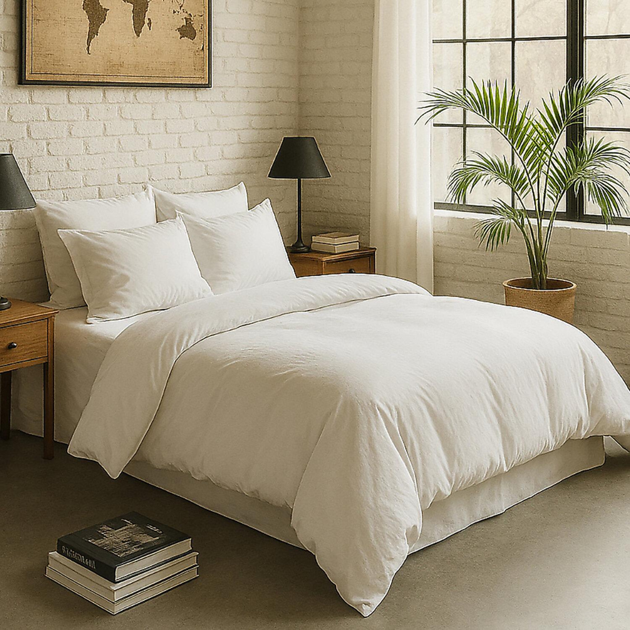 Voir la diapositive 2 : BATON ROUGE Housse de couette 100% percale de coton