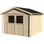 Voir la diapositive 2 : Abri chalet de jardin bois -  7.42m² - VALODEAL