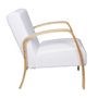 Voir la diapositive 4 : The Home Deco Factory Fauteuil de salon en bouclette Stavern - Blanc