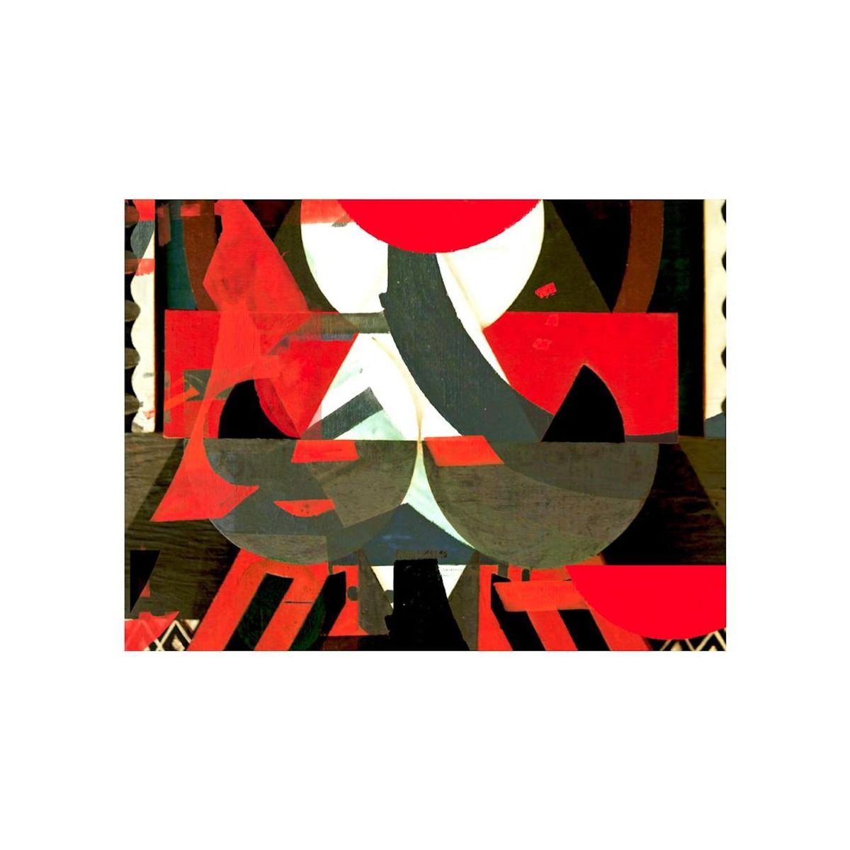 Paris Prix Papier Peint  Composition Artistique en Rouge