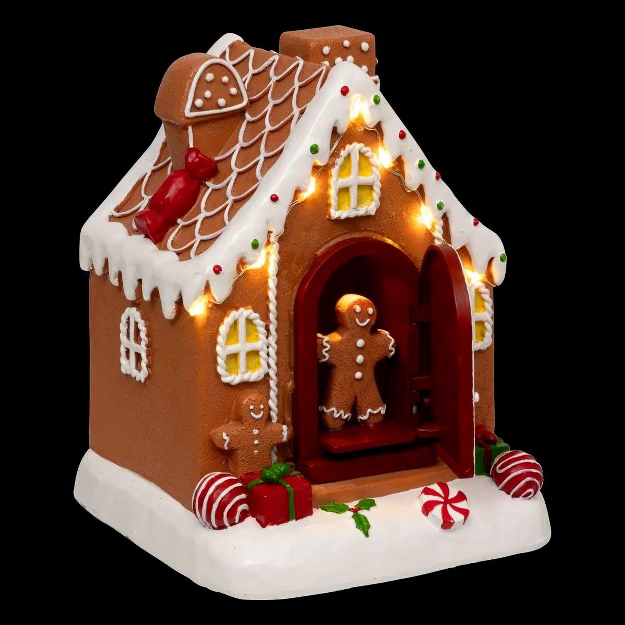 FEERIC LIGHT & CHRISTMAS Village de noël lumineux  maison pain d'épice  16cm multicolore