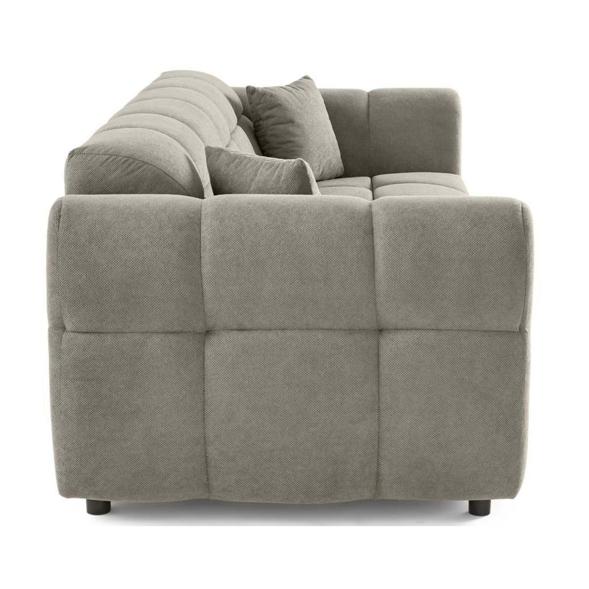 LISA DESIGN Ray - canapé droit 3 places en tissu texturé