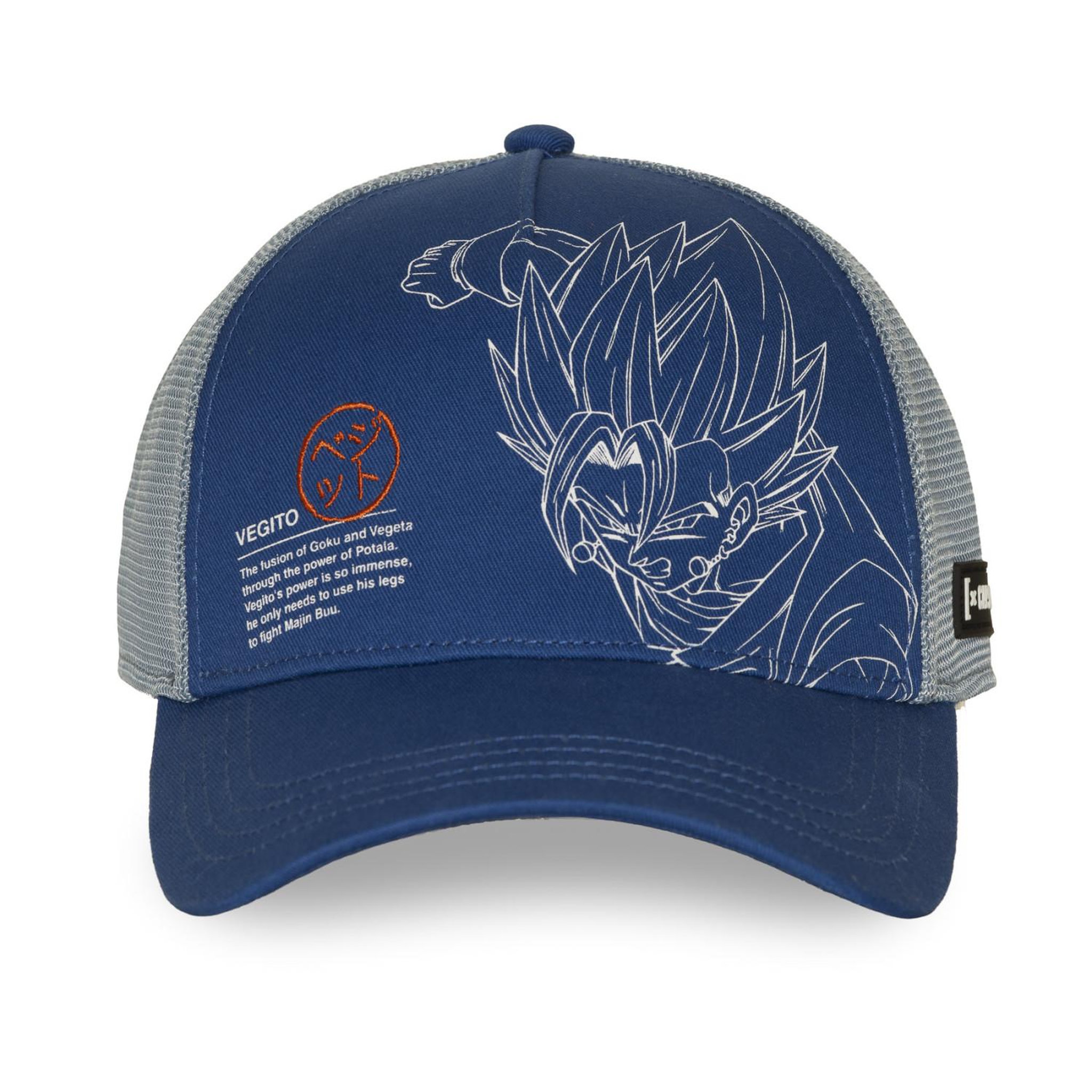 Voir la diapositive 2 : CAPSLAB Casquette  trucker avec filet Dragon Ball Vegito