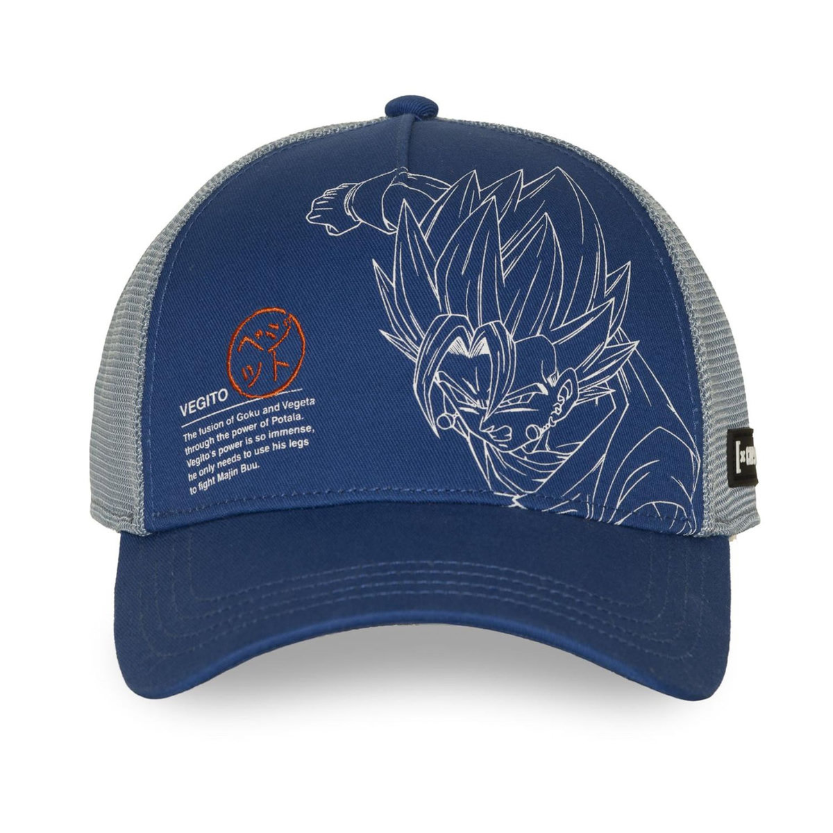 CAPSLAB Casquette  trucker avec filet Dragon Ball Vegito