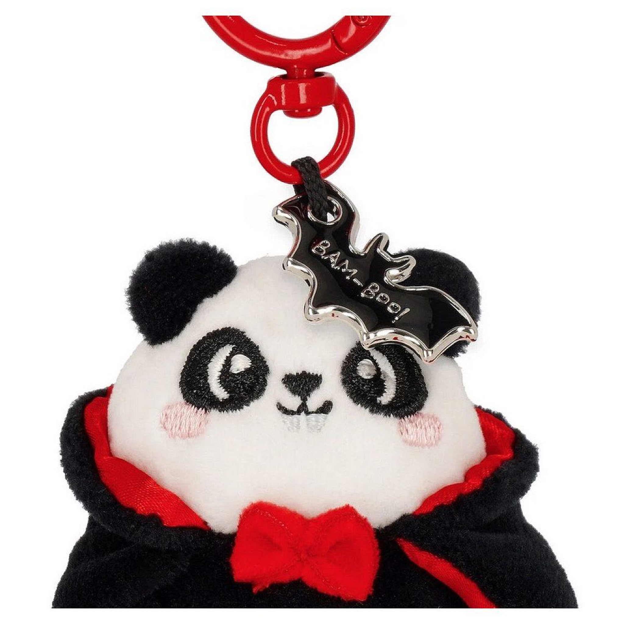 Voir la diapositive 3 : LEGAMI Peluche porte clefs halloween panda vampire - super soft
