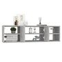 Voir la diapositive 4 : VIDAXL Etagere murale Gris beton 102x30x29 cm Bois d'ingenierie