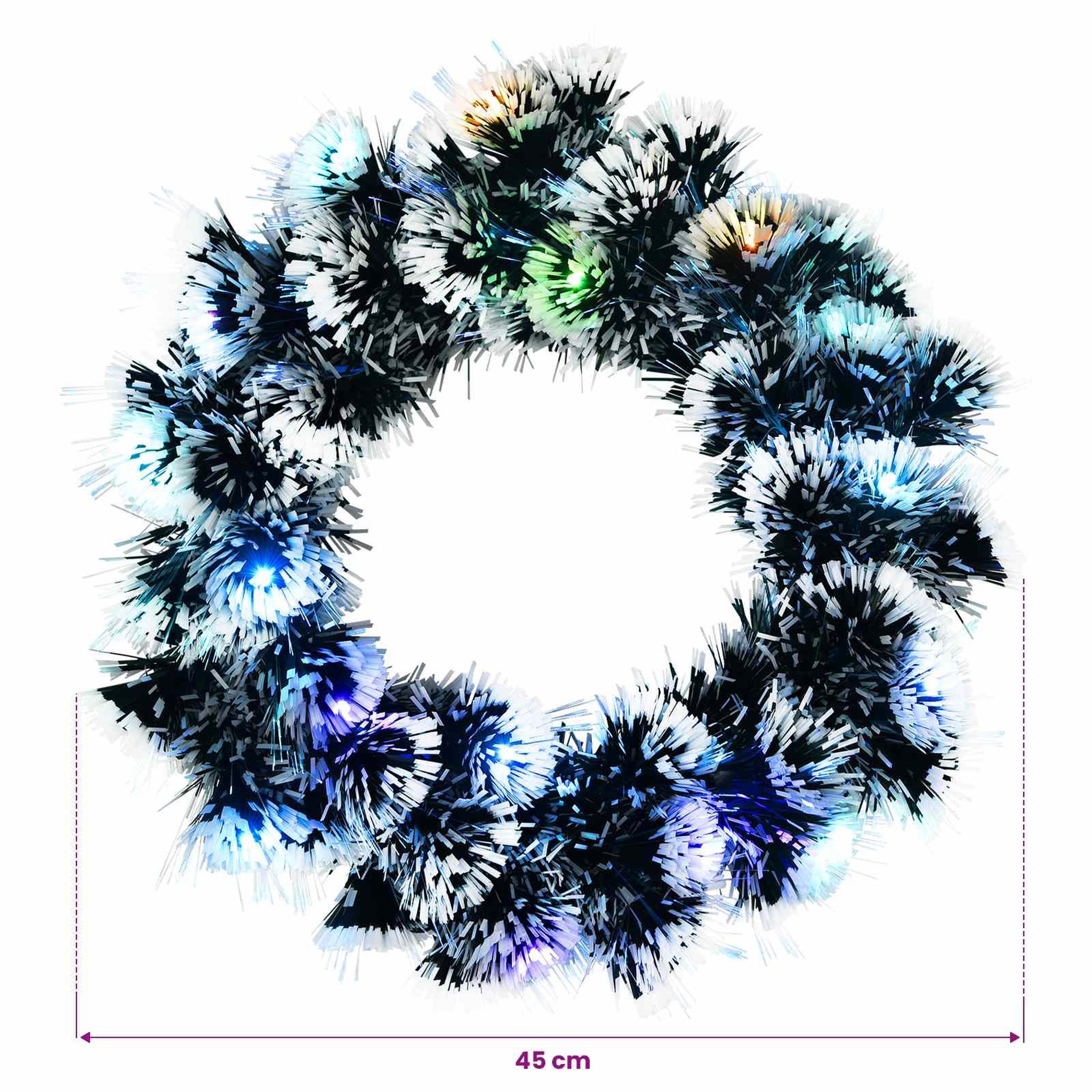 Voir la diapositive 3 : VIDAXL Guirlande de Noël 16 LED Multicolore acier