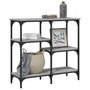 Voir la diapositive 3 : VIDAXL Table console sonoma gris 80x29x75 cm bois d'ingenierie